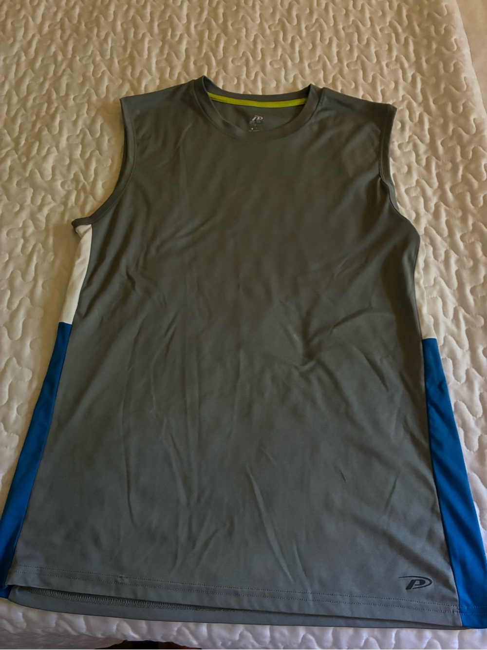 Performance Men’s Sleeveless Athletic Shirt - Gray/Blue